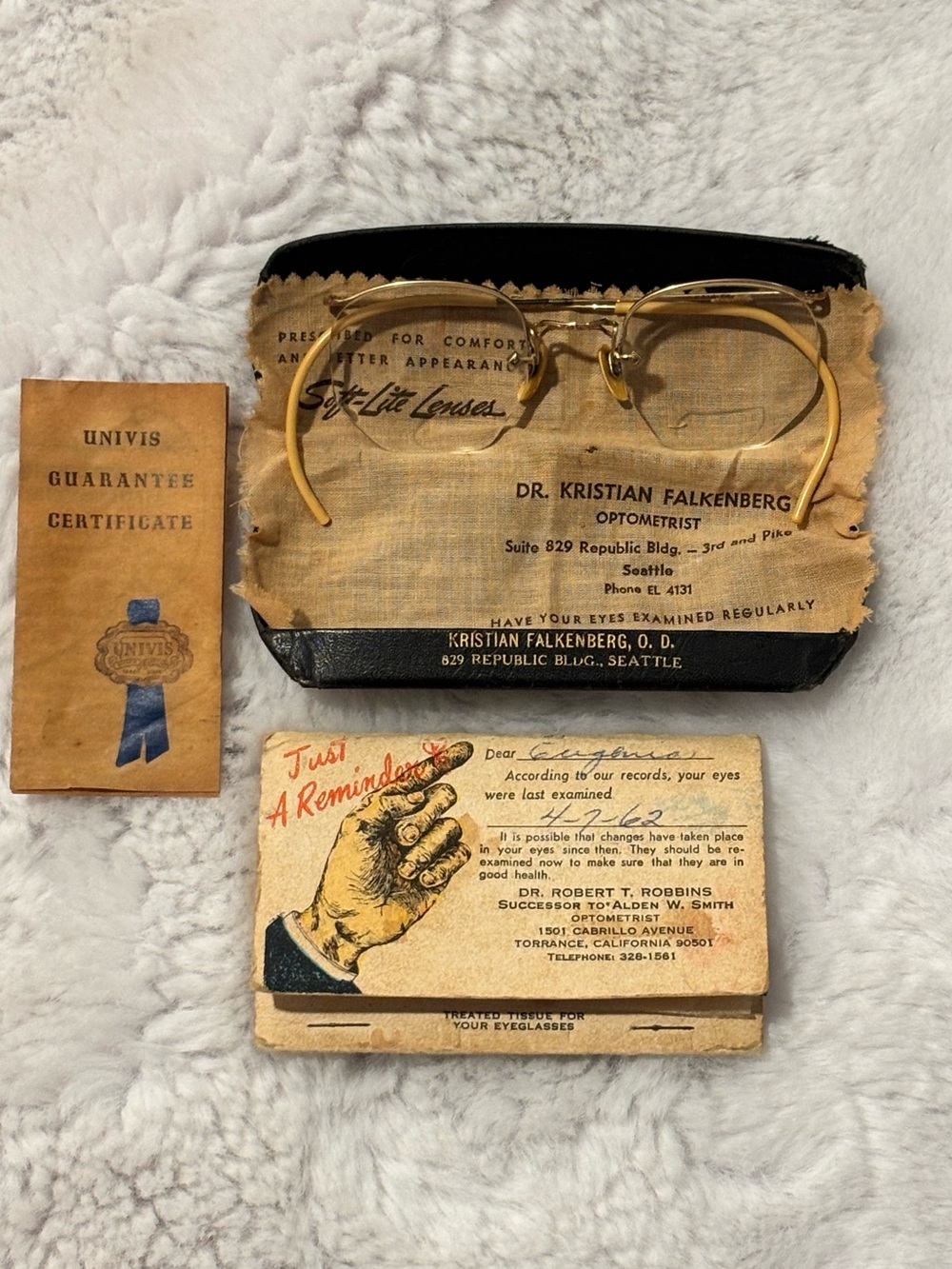 Vintage American Optical 12K GF Numont Filigree Glasses Set